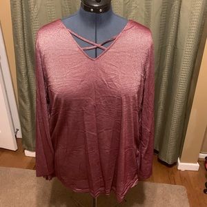 Dress blouse maroon